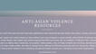 Link to Anti-Asian Violence Resources